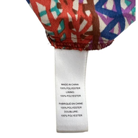 CeCe Womens Spaghetti Strap Graphic Print Maxi Dress Multicolor Size 8 - Picture 5 of 8